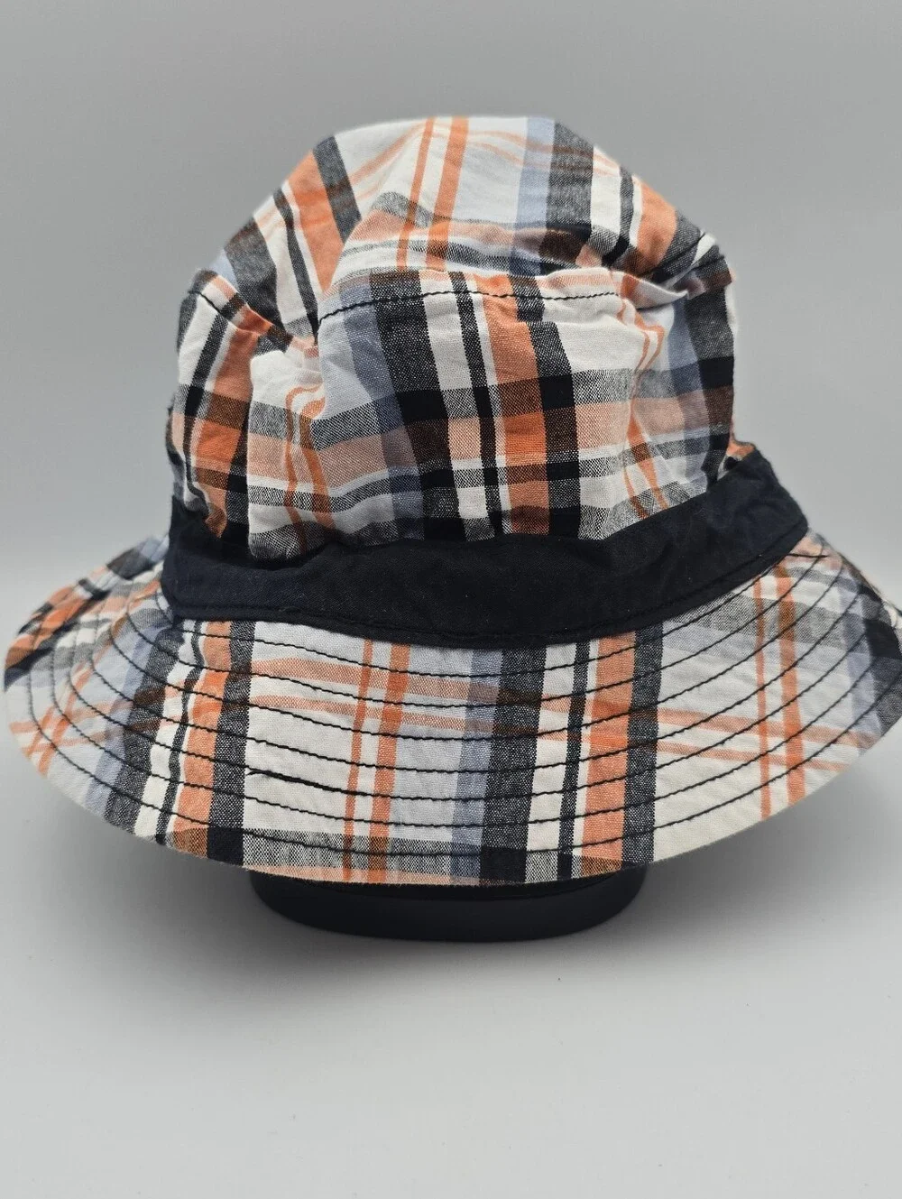 Kids Gymboree Plaid Cotton Bucket Hat Size 5-7